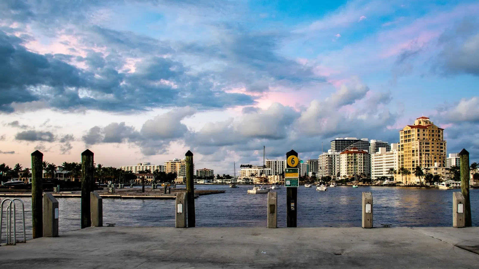West Palm Beach skyline across the Intracoastal Waterway